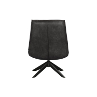 Draaifauteuil kunstleer zwart